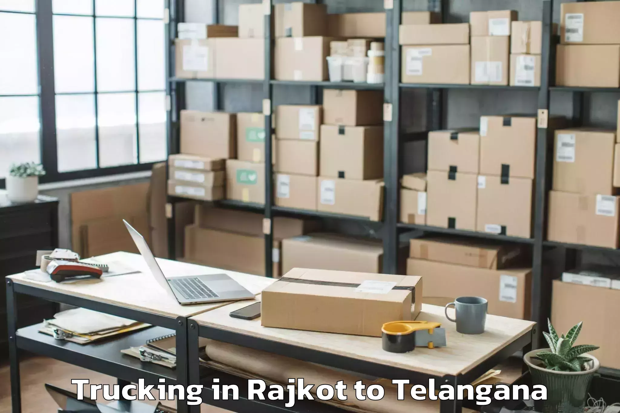 Book Rajkot to Gajwel Trucking Online